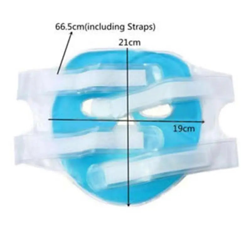 Cold Gel Face Mask – Full Face Ice Compress for Puffiness, Moisture & Relaxation | Naturally You Balance
