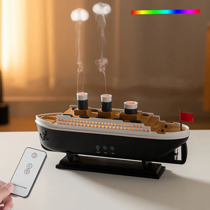 Ship Modeling Essential Oil Diffuser with Remote Control and Cool Mist Humidifier Function
