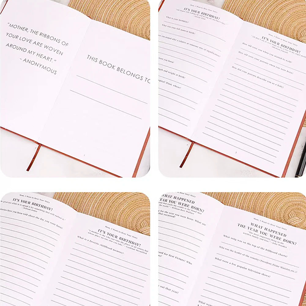 Dad/Mom, I Want To Hear Your Story – Guided Memory Journal Gift Book for Parents | Naturally You Balance