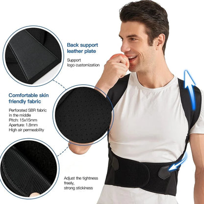 Adjustable Back Posture Corrector – Full Support for Upper & Lower Back Pain | Naturally You Balance


