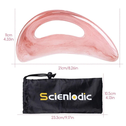 Rose Gua Sha Massage Tool – Sculpting Facial & Neck Scraper for Glowing Skin | Naturally You Balance