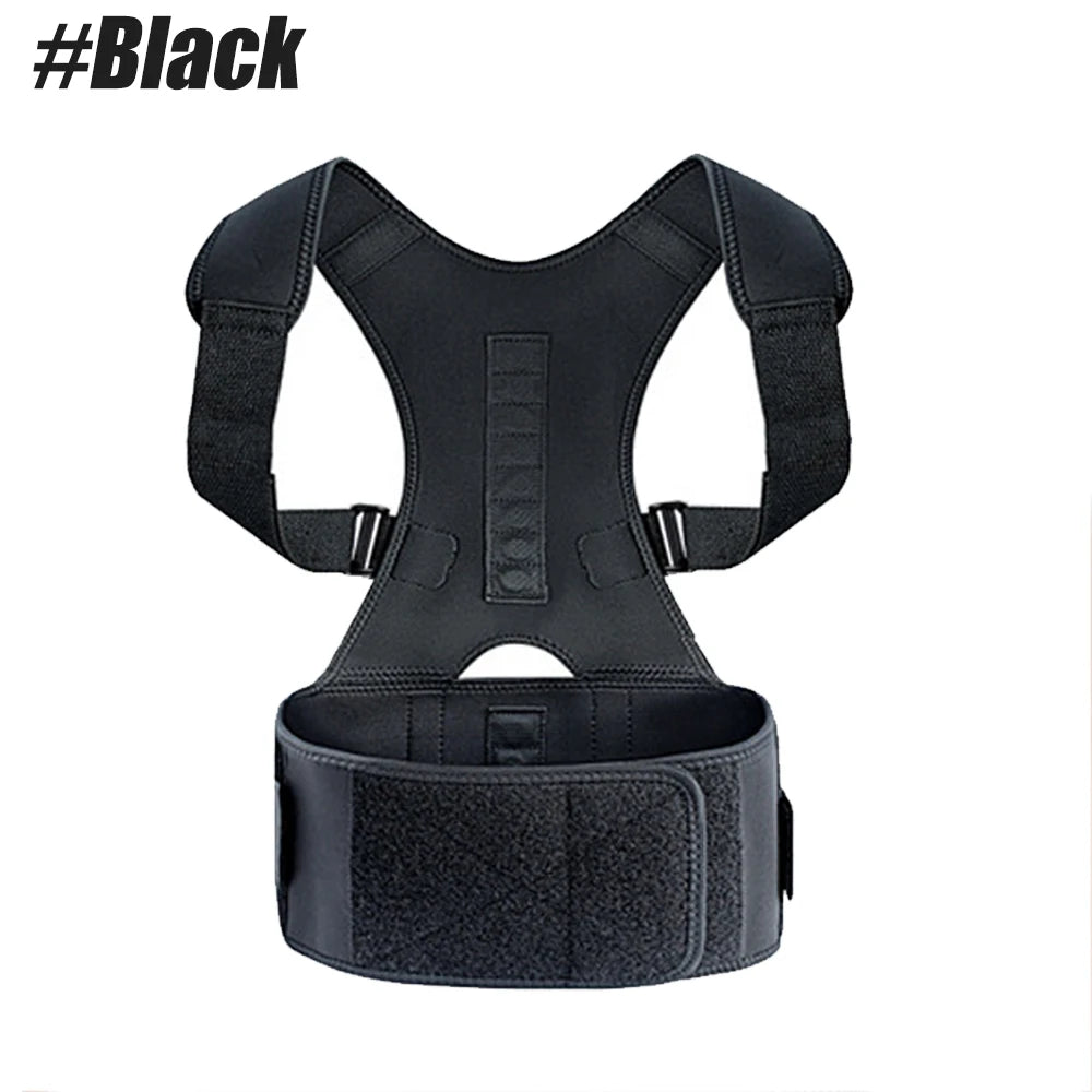 Magnetic Therapy Back Brace – Adjustable Lumbar & Shoulder Posture Support for Adults | Naturally You Balance