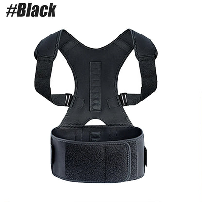 Magnetic Therapy Back Brace – Adjustable Lumbar & Shoulder Posture Support for Adults | Naturally You Balance