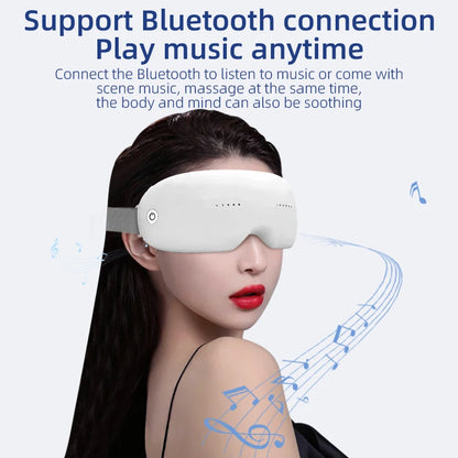10D Bluetooth Eye Massager with Heat, Vibration & Music for Eye Fatigue Relief