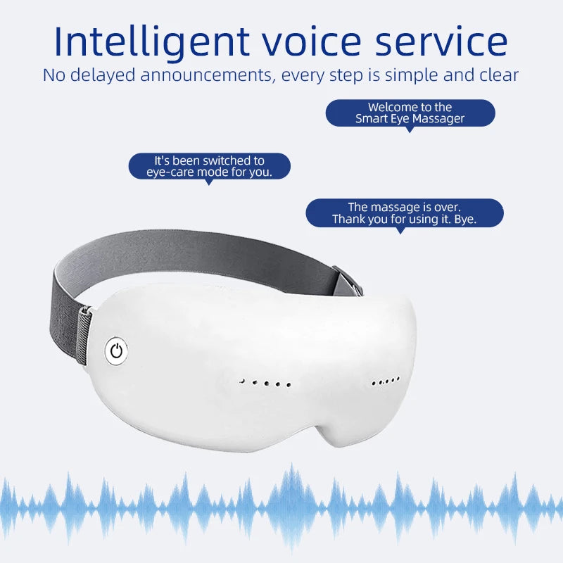 10D Bluetooth Eye Massager with Heat, Vibration & Music for Eye Fatigue Relief