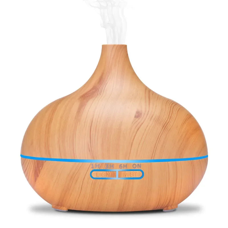 Ultrasonic Essential Oil Diffuser with Remote, LED Lights & Timer Settings