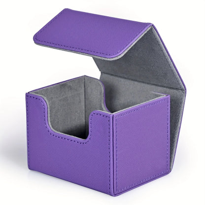 PU Leather Card Deck Box – Magnetic Storage Case for 100 Sleeved Trading Cards (TCG/CCG) | Naturally You Balance