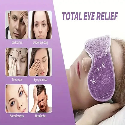 Reusable Cooling Eye Mask – Cold Gel Therapy for Puffy Eyes, Migraines & Eye Strain Relief | Naturally You Balance