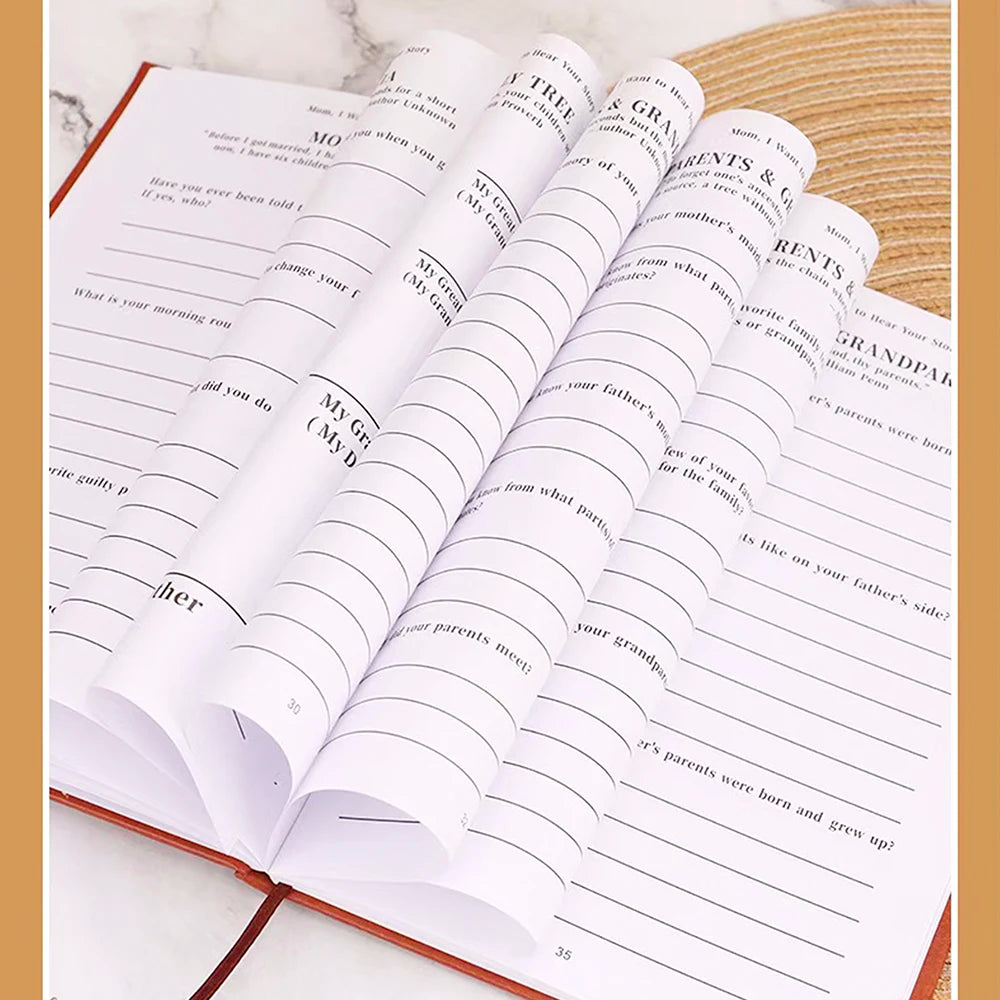 Dad/Mom, I Want To Hear Your Story – Guided Memory Journal Gift Book for Parents | Naturally You Balance