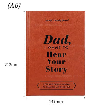 Dad/Mom, I Want To Hear Your Story – Guided Memory Journal Gift Book for Parents | Naturally You Balance