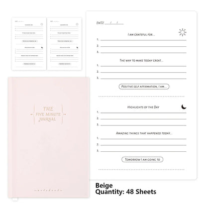 Daily Gratitude Journal – 5-Minute Reflection & Affirmation Planner