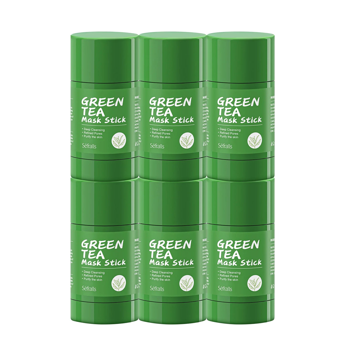 Green Tea Solid Mask Stick – Deep Cleaning, Oil Control & Acne Treatment Clay Mask | Naturally You Balance
