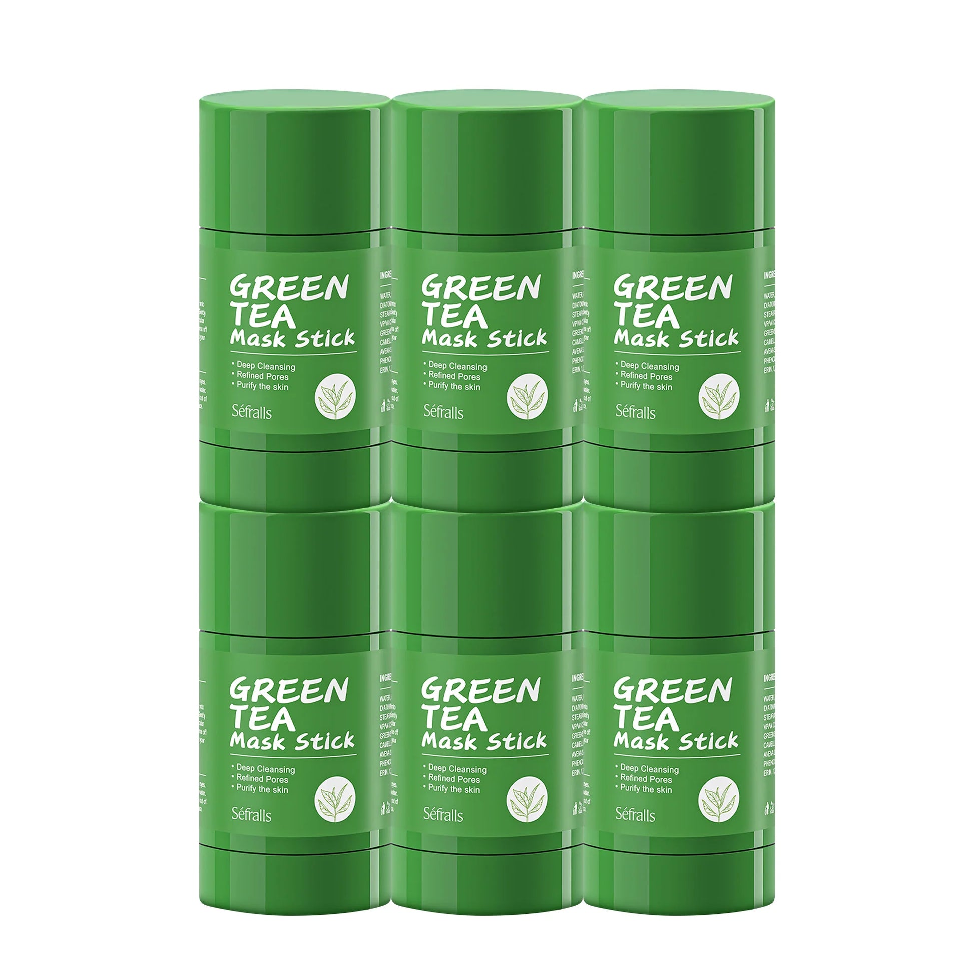 Green Tea Solid Mask Stick – Deep Cleaning, Oil Control & Acne Treatment Clay Mask | Naturally You Balance