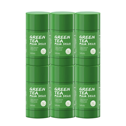 Green Tea Solid Mask Stick – Deep Cleaning, Oil Control & Acne Treatment Clay Mask | Naturally You Balance