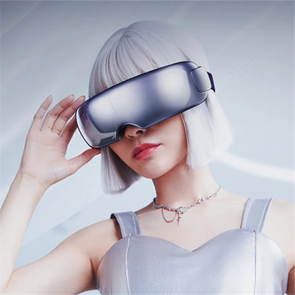 2025 Smart Eye Massager with Vibration, Air Pressure, Heat & Bluetooth Music