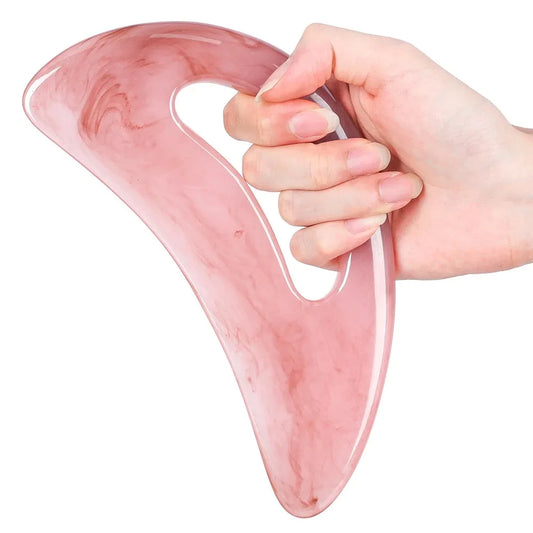 Rose Gua Sha Massage Tool – Sculpting Facial & Neck Scraper for Glowing Skin | Naturally You Balance