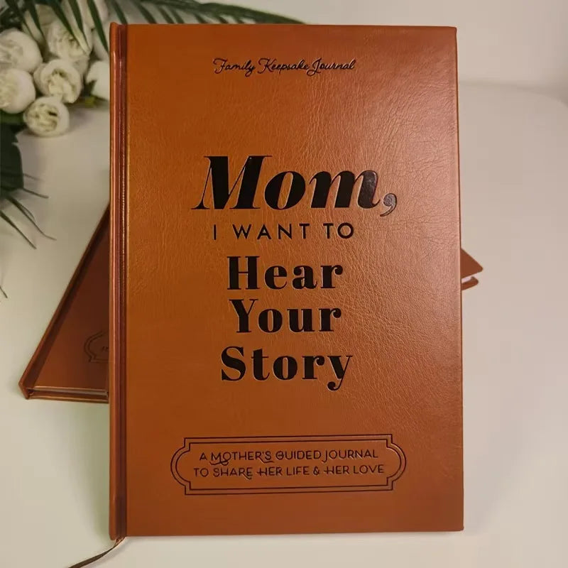 Dad/Mom, I Want To Hear Your Story – Guided Memory Journal Gift Book for Parents | Naturally You Balance
