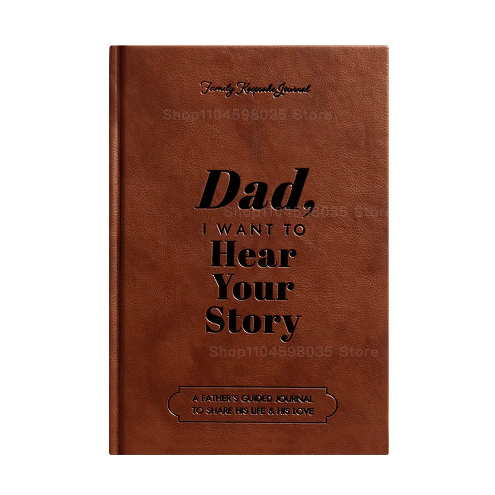 Dad/Mom, I Want To Hear Your Story – Guided Memory Journal Gift Book for Parents | Naturally You Balance