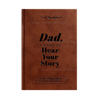 Dad/Mom, I Want To Hear Your Story – Guided Memory Journal Gift Book for Parents | Naturally You Balance