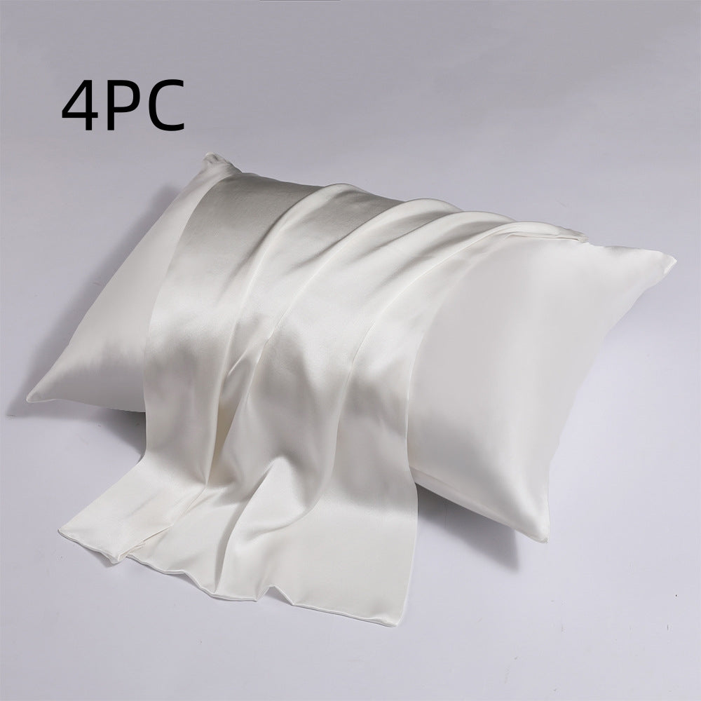 Zipper Silk Double-sided Pillowcase Household  (2)