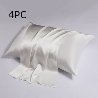 Zipper Silk Double-sided Pillowcase Household  (2)