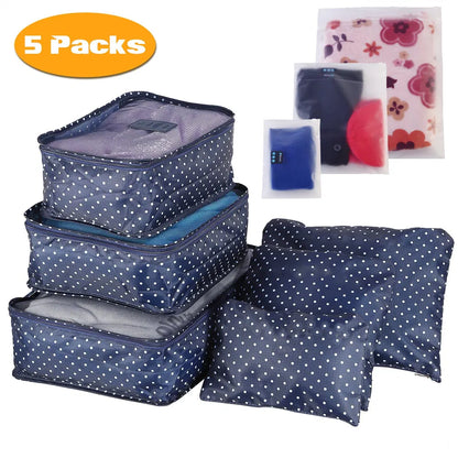 9-Piece Travel Packing Cubes Set – Water-Resistant Luggage Organizer Bags