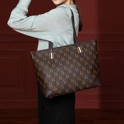 Women’s fashion tote bag with letter print design