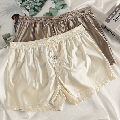 Ice Silk Men's Underwear High-end Smooth Satin Loose (5)