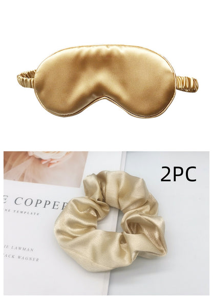 Double-sided silk eye mask for comfort and rest
