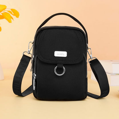 Lightweight water-repellent Oxford shoulder messenger bag for everyday urban use