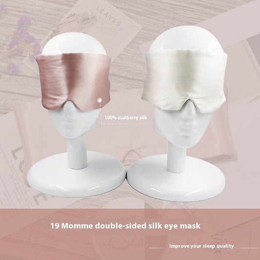 19 momme mulberry silk sleep mask in champagne gold