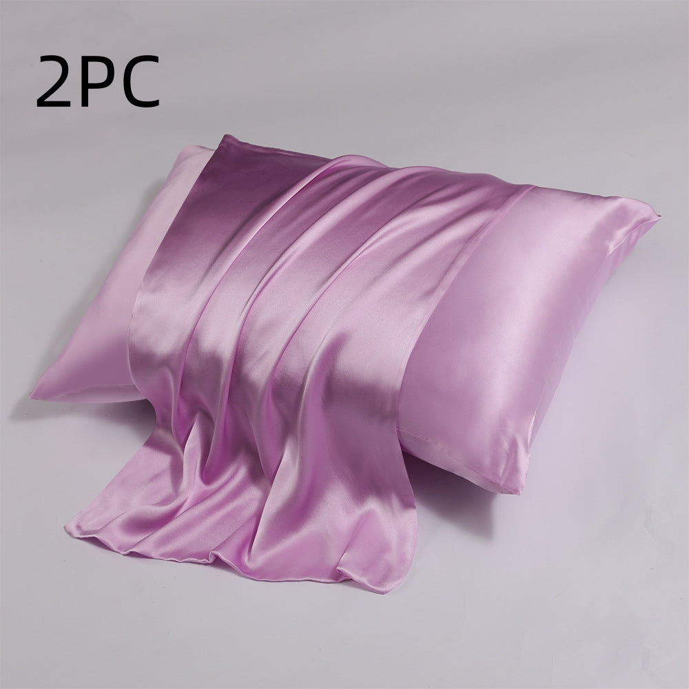 Zipper Silk Double-sided Pillowcase Household  (2)