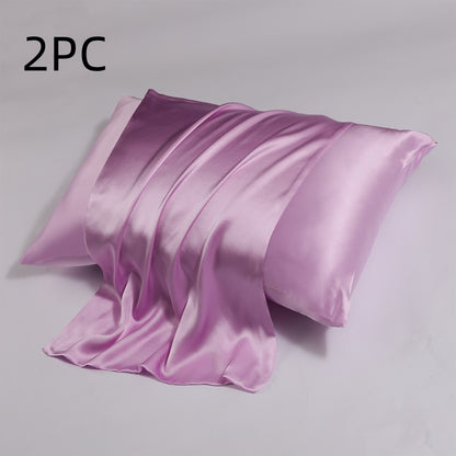 Zipper Silk Double-sided Pillowcase Household  (2)