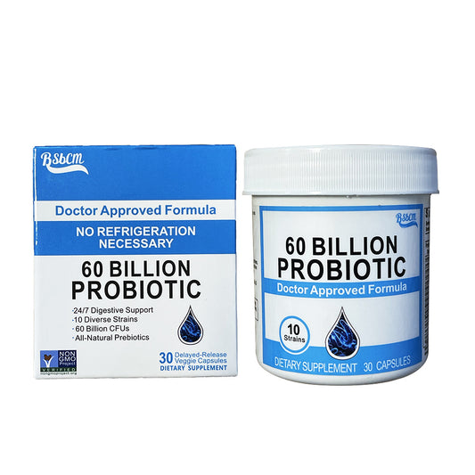 Probiotics 60 Billion CFU + Organic Prebiotics
Digestive & immune support for gas, bloating & gut balance.