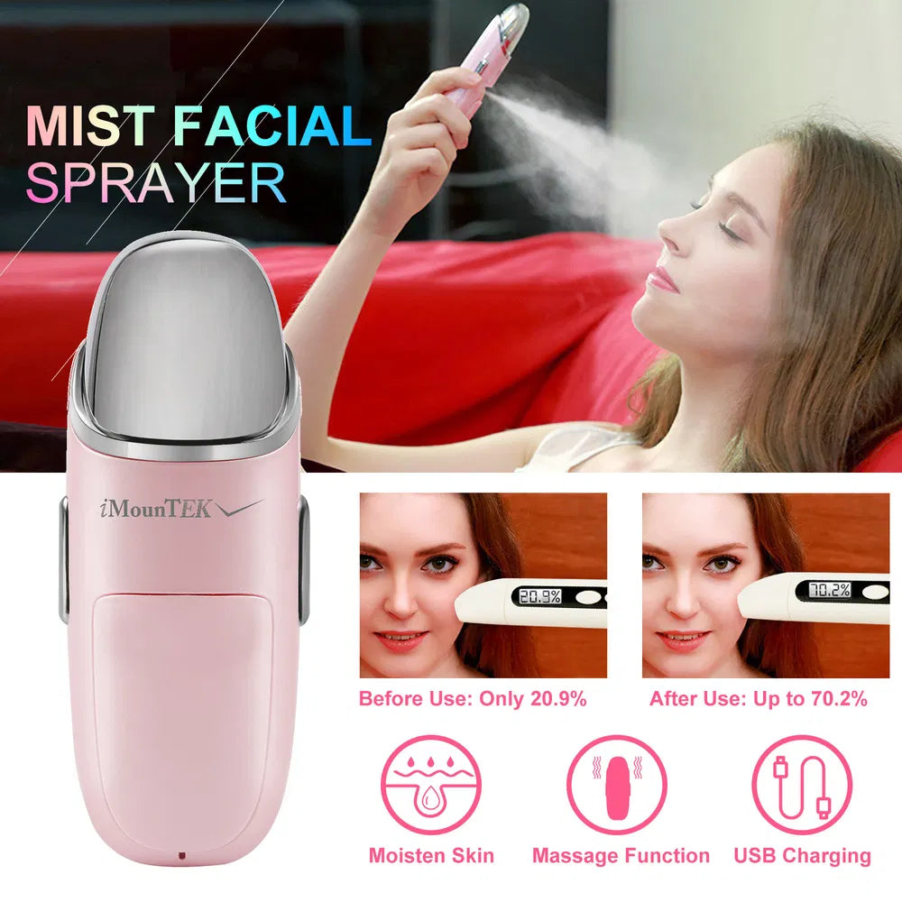Portable nano facial mist sprayer for daily skincare routine