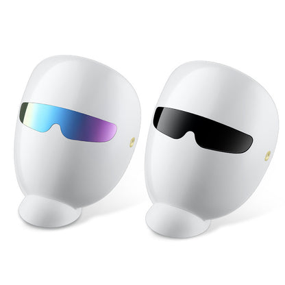 LED light therapy mask with multiple color settings for skincare