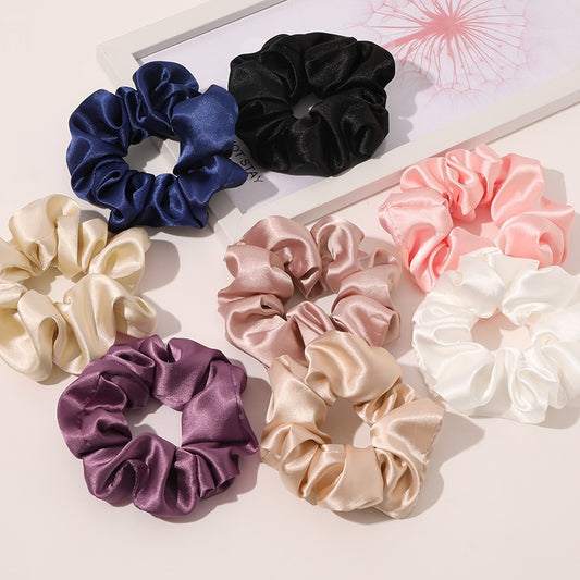 Silk Large Intestine Silk Sweet Satin High-end Hair Ring (4)