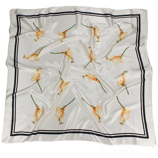 Silk Scarf Women 90x90cm  Silk Large Square Scarf (3)