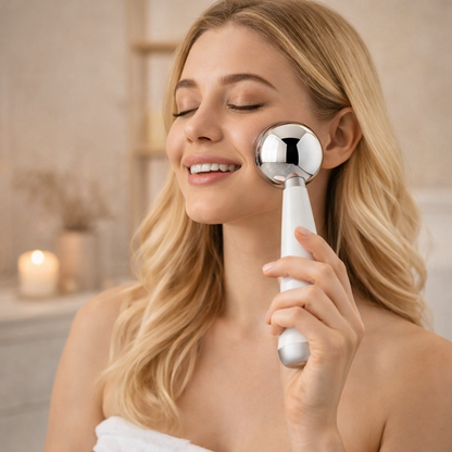 Stainless Steel Ice Roller – Cooling Facial Massage Tool
