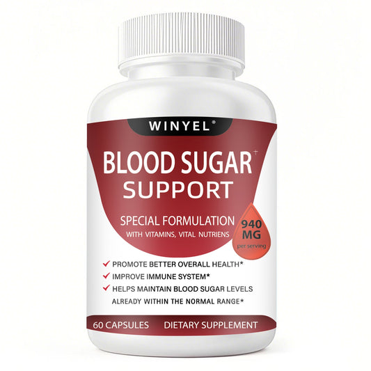Blood Sugar Complex – Cinnamon, Bitter Melon & Chromium
Supports healthy blood sugar levels & energy balance – 60 capsules.