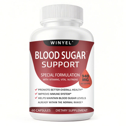 Blood Sugar Complex – Cinnamon, Bitter Melon & Chromium
Supports healthy blood sugar levels & energy balance – 60 capsules.