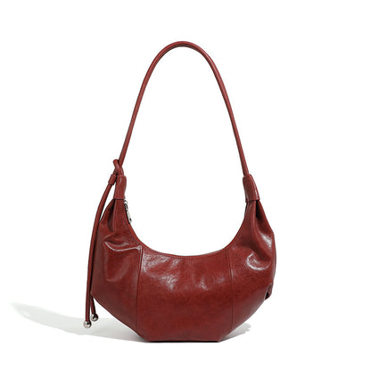 Crossbody Croissant Leather Shoulder Underarm Bag