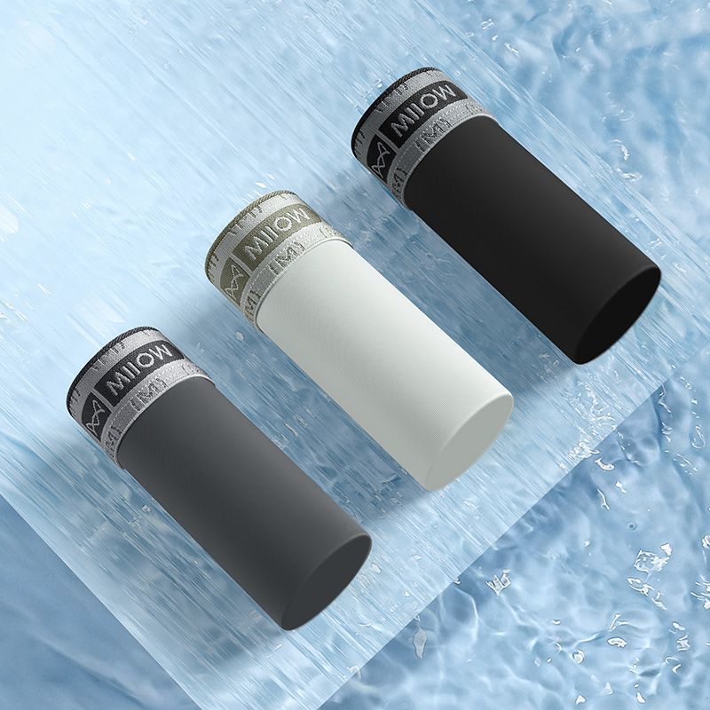 Seamless Ice Silk Mens Boxer Briefs (2)