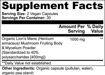 Lion’s Mane Mushroom Supplement
✔️ Brain Support & Mental Clarity
✔️ Mood, Memory & Recovery Aid
✔️ Vegan • Non-GMO • Daily Focus Formula