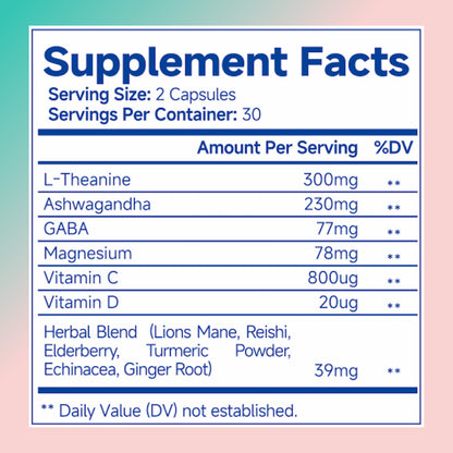 Ashwagandha for Women
Vegan formula with L-Theanine & Magnesium for stress, calm & focus.