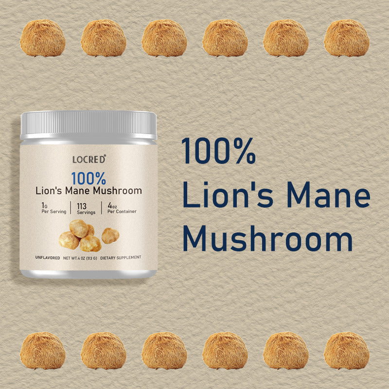 lion’s mane mushroom powder, vegan brain support, mushroom nootropic, cognitive clarity supplement, nerve regeneration support, focus powder supplement, organic lion’s mane, lion's mane extract vegan, mushroom for memory and mood, adaptogen mushroom supplement, plant-based cognitive booster, vegan brain and nerve health, herbal nootropic powder, memory clarity mushroom, superfood for brain focus