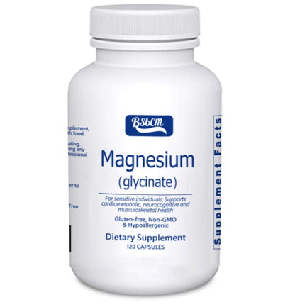 Magnesium Glycinate – Stress, Sleep, Heart & Muscle Support
120 gentle vegan capsules to promote calm, recovery & wellness.